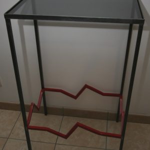 console-acier-design